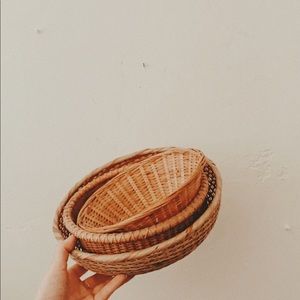 SOLD wicker wall baskets!